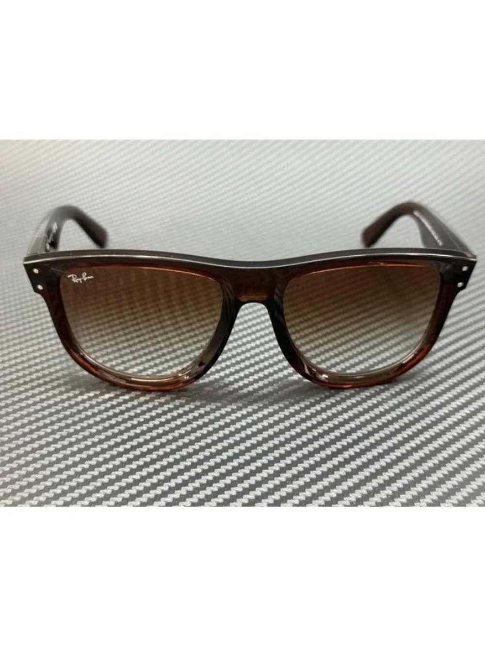 New Ray-Ban Men Transparent Brown Sunglasses 56-18-145